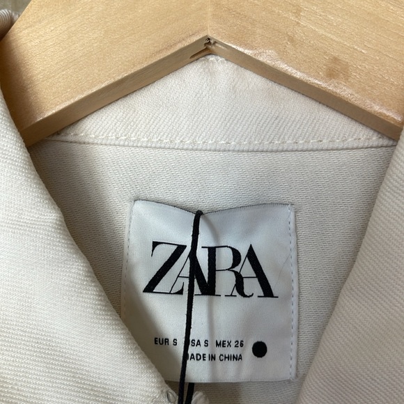ZARA studded fringed Button-Up Shacket - Picture 4 of 8